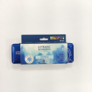 Acuarelas Lefranc Bourgeois Estuche Metálico x 25 Piezas