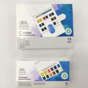 Set de Acuarelas Winsor & Newton Cotman (13 y 15 Piezas)